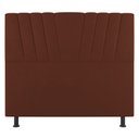 Ver imagem 3 de Cabeceira Cama Box Casal Queen Size Dublin 160cm Suede Terracota - Desk Design