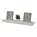 Ver imagem 1 de Prateleira Porta Quadros 60 x 20cm Branco Suporte Invisivel