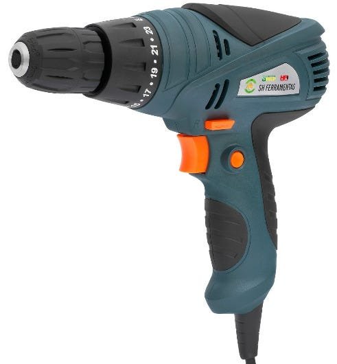 Parafusadeira Furadeira Com Fio 380W Profissional | MadeiraMadeira