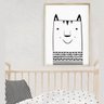 Quadro decoração infantil desenho animal gato - 1