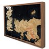 Quadro Decorativo Mapa Game Of Thrones em Moldura Caixa Tacolado Moldura Caixa Alta 4,5cm Madeira Co - 1