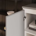 Ver imagem 6 de Armário Alto 160cm para Escritório 2 Portas com Chave Corporate F5 Cinza/Sagrado/Branco