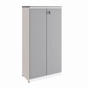 Ver imagem 2 de Armário Alto 160cm para Escritório 2 Portas com Chave Corporate F5 Cinza/Sagrado/Branco