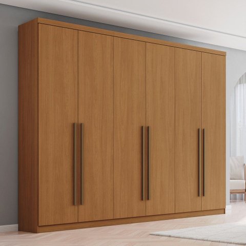 Guarda Roupa Casal 6 Portas 3 Gavetas New Jade Henn