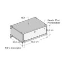 Ver imagem 4 de Gaveta para Cremalheira Ajustável 90cm Comac