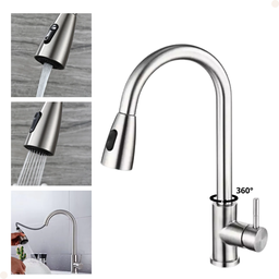 Kit Cuba Dupla Inox + Acessórios com Torneira Gourmet Misturador Monocomando Extensora Escovada - 7