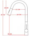 Ver imagem 3 de Kit Cuba Dupla Inox + Acessórios com Torneira Gourmet Misturador Monocomando Extensora Escovada