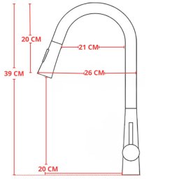 Kit Cuba Dupla Inox + Acessórios com Torneira Gourmet Misturador Monocomando Extensora Escovada - 3