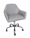 Ver imagem 1 de Poltrona Giratória Diamante Corino Base Cromada Regulagem de Altura Escritório Recepção Home Office