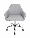 Ver imagem 2 de Poltrona Giratória Diamante Corino Base Cromada Regulagem de Altura Escritório Recepção Home Office