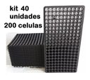 Ver imagem 1 de Kit 40 Bandeja Sementeira Para Produção De Mudas 200 Células