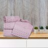Jogo de Toalha de Banho Buddemeyer Cristal 4 Peças Rosa - 1