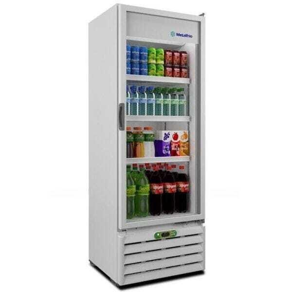 Refrigerador Vertical Expositor, Porta de Vidro, Controlador Eletrônico Metalfrio VB40RE, 350