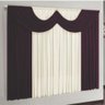Cortina Montreal 3 Mts em Malha Janela Sala Quarto Vinho - 1