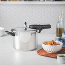 Ver mais imagens de Panela de Pressão 6,0l Aço Inox Fundo Triplo Brava - Tramontina 62416220