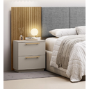 Ver imagem 2 de Mesa de Cabeceira Dubai Fendi Kit 2 Unidades - Vila Rica