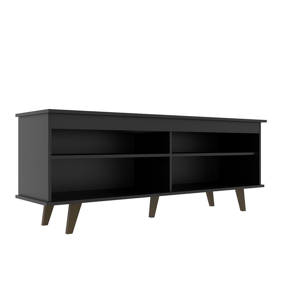 Clanta Rack Rack Atlanta Para Tv Até 65 Polegadas J Carvalho Preto | MadeiraMadeira