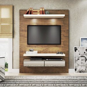 Painel para Tv até 55 Polegadas 2 Gavetas Espelhadas e Led Tb106e Dalla Costa