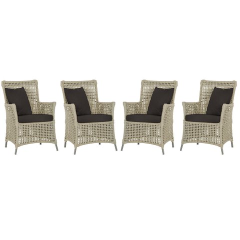 4 Poltronas Igapó Alumínio Micro Pintura Fendi Corda Náutica Estofado 9