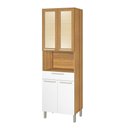 Ver imagem 2 de Paneleiro para Forno Portas de Vidro Burguesa Freijó/branco Nesher