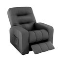 Ver imagem 5 de Poltrona Reclinável Mx-7 Azera Suede Cinza com Encosto Acolchoado Loja Sheep