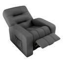 Ver imagem 1 de Poltrona Reclinável Mx-7 Azera Suede Cinza com Encosto Acolchoado Loja Sheep
