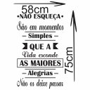 Ver imagem 3 de Adesivo de Parede Decorativo Frase Motivacional Não Esqueça