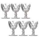 Ver imagem 1 de Conjunto 6 Taças Vinho Água Diamante Clear Vidro Class Home
