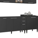 Ver imagem 6 de Armário de Cozinha CP05 para Pia 150cm Pérola Z34 Preto - Mpozenato