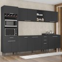 Ver imagem 1 de Armário de Cozinha CP05 para Pia 150cm Pérola Z34 Preto - Mpozenato