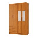 Ver imagem 3 de Guarda-Roupa Infantil Lisboa 4 Portas 2 Gavetas com Espelho Cinamomo - Panorama Móveis