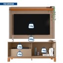 Ver imagem 5 de Rack com Painel para TV até 55 Polegadas Ripado 169,9CMX150CM Mondrian Marrom