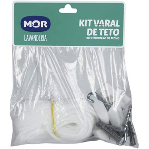 Kit Varal de Teto Branco - MOR