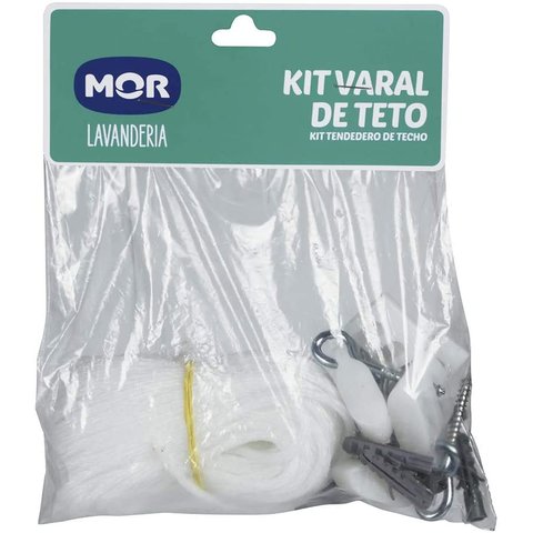 Kit Varal de Teto Branco - MOR