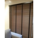 Ver imagem 1 de PERSIANA HORIZONTAL MADEIRA 50 MM COM FITA 1,50 X 1,50 TABACO