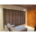 Ver imagem 3 de PERSIANA HORIZONTAL MADEIRA 50 MM COM FITA 1,50 X 1,50 TABACO