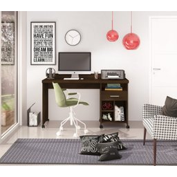 Escrivaninha Slim Cedro - Giga Móveis - 1