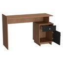 Ver imagem 5 de Mesa Escrivaninha 1 Porta 1 Gaveta B33 122 Cm Mell Preto Novam