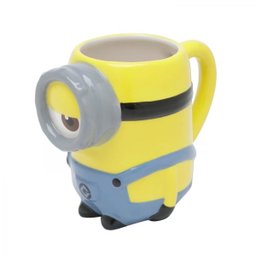 Caneca 3D formato Minions Stuart decorativa - 4