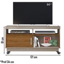 Ver imagem 4 de Rack Para TV 50 Polegadas 3891 Fendi Naturale Madetec