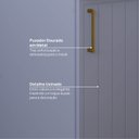 Ver imagem 7 de Balcão Canto Reto Planejado 1 Porta sem Tampo Marselha CabeCasa MadeiraOriginals Azul/Sereno