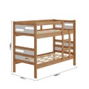 Ver imagem 2 de Beliche Estrela Vira Duas Camas Nature Off White