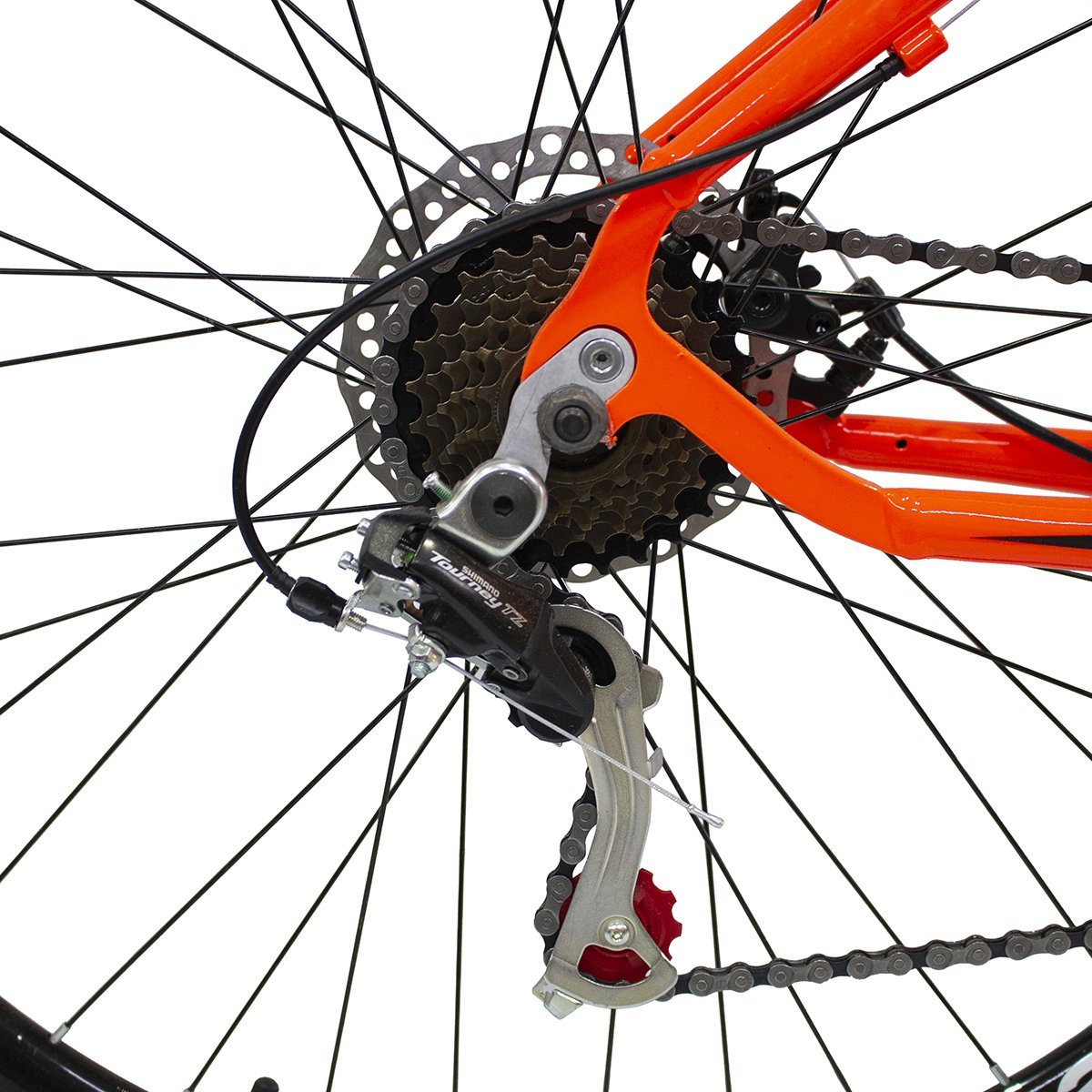 Bicicleta Yatagarasu TKZ 24V Quadro 17" Em Alumínio Shimano - Laranja Neon - Quadro 17 - 4