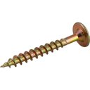 Ver imagem 2 de Parafuso para Madeira Chipboard Cabeça Flangeada Fenda Cruzada Phillips Zincado Amarelo Vonder 4,