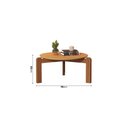 Ver imagem 3 de Mesa de Centro Austria Decorativa Pés em Madeira Maciça:canela