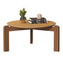 Ver imagem 1 de Mesa de Centro Austria Decorativa Pés em Madeira Maciça:canela