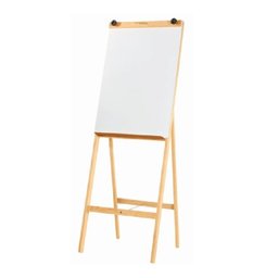 Cavalete Porta Bloco Flip Chart Com Quadro Branco Madeira Pinus Altura 1,50 Metros 2524 + 3 Marcador - 2