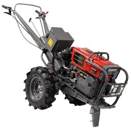 Microtrator Diesel Branco Btd18.0e 17,4hp com Carreta Agricola 1000kg - 2