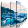Quadro Decorativo Onda Mar Praia Paisagem Ceu Azul Oceano - 1