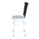 Ver imagem 3 de 6 Cadeiras para Mesa Branca Hawai Marrom Assento Floral Cor:floral Areia